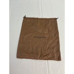Gianvito Rossi Dust Bag Brown Milano Logo Drawstring Shoe Bag